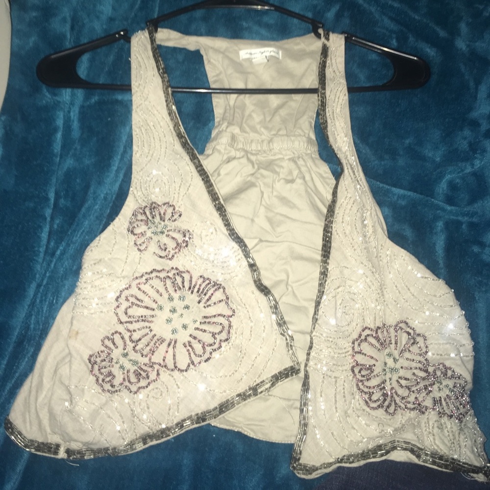 Beaded boutique style vest from American eagle